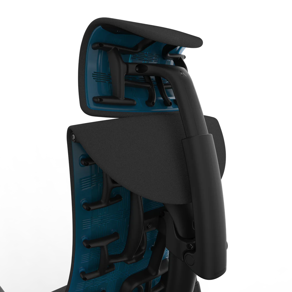 Atlas-Headrest für Herman Miller Embody (Black Cyan Gaming)